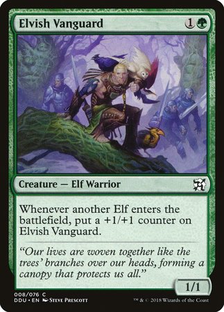 Elvish Vanguard [Duel Decks: Elves vs. Inventors] | Cards and Coasters CA