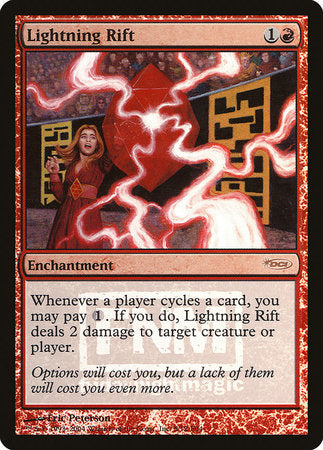 Lightning Rift [Friday Night Magic 2004] | Cards and Coasters CA