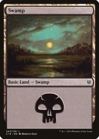 Swamp (343) [Commander 2016] | Cards and Coasters CA