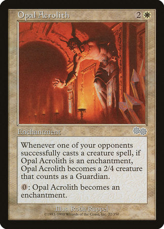 Opal Acrolith [Urza's Saga] | Cards and Coasters CA