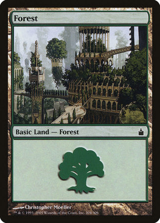 Forest (304) [Ravnica: City of Guilds] | Cards and Coasters CA