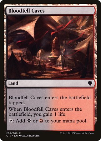 Bloodfell Caves [Commander 2017] | Cards and Coasters CA