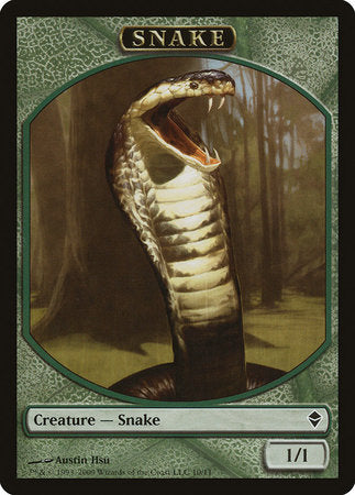 Snake Token [Zendikar Tokens] | Cards and Coasters CA