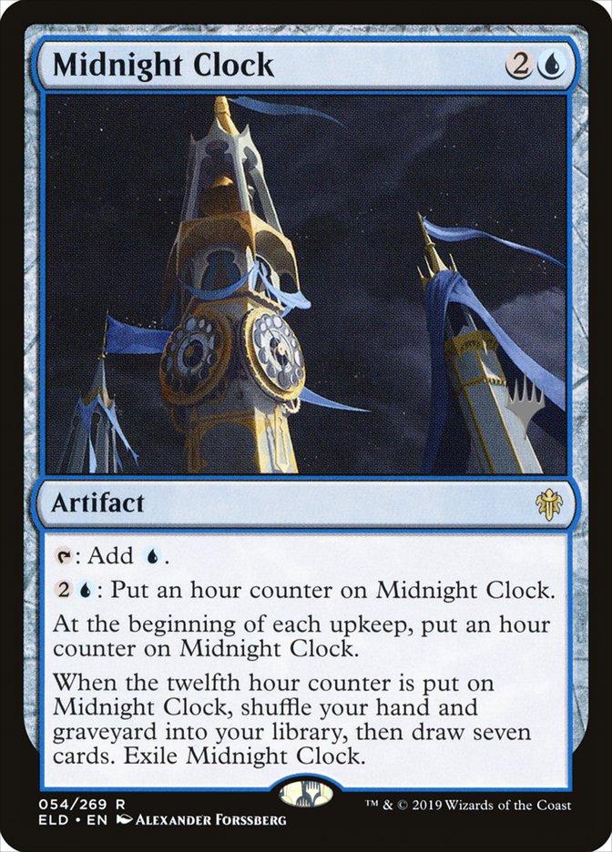 Midnight Clock (Promo Pack) [Throne of Eldraine Promos] | Cards and Coasters CA