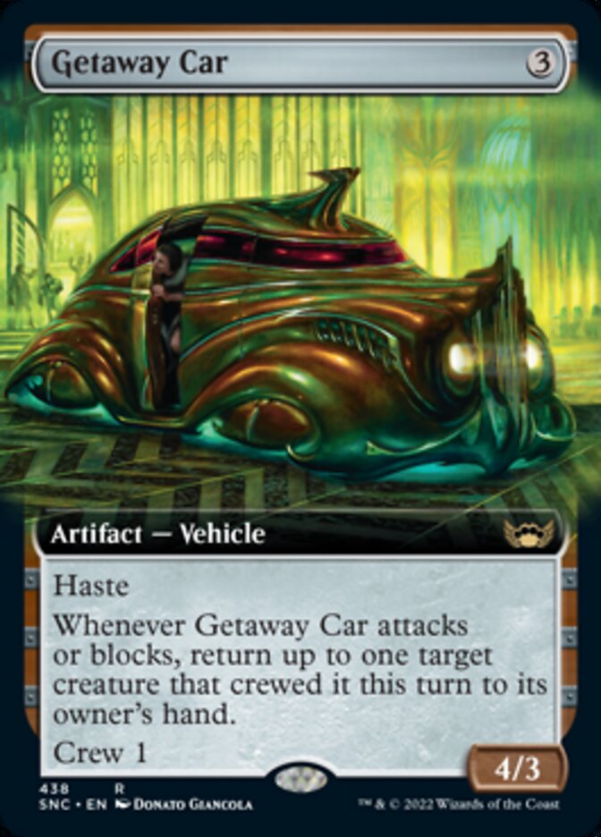 Getaway Car (Extended Art) [Streets of New Capenna] | Cards and Coasters CA