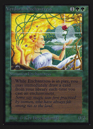 Verduran Enchantress (IE) [Intl. Collectors’ Edition] | Cards and Coasters CA