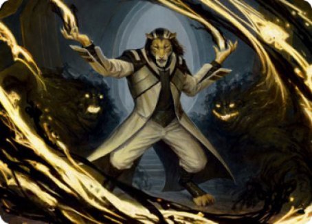 Leonin Lightscribe Art Card [Strixhaven: School of Mages Art Series] | Cards and Coasters CA