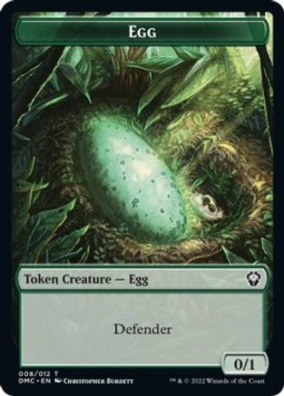 Snake // Egg Double-sided Token [Dominaria United Commander Tokens] | Cards and Coasters CA