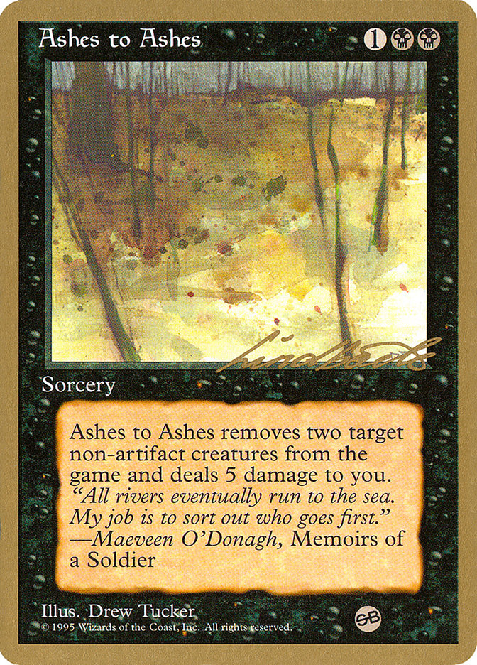 Ashes to Ashes (Leon Lindback) (SB) [Pro Tour Collector Set] | Cards and Coasters CA