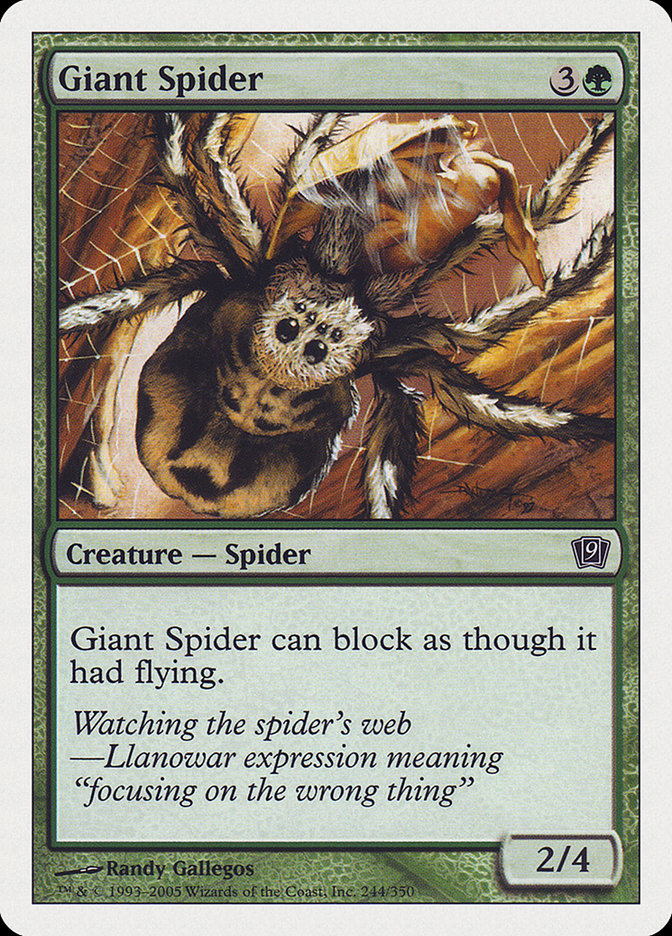 Giant Spider [Ninth Edition] | Cards and Coasters CA