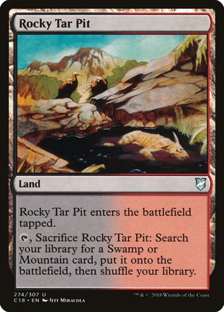 Rocky Tar Pit [Commander 2018] | Cards and Coasters CA