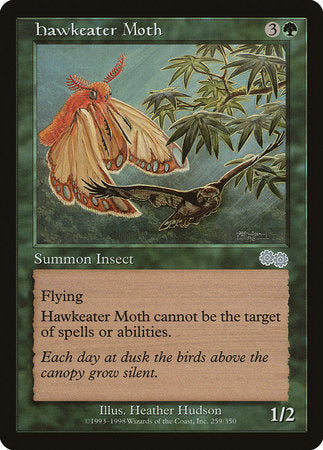 Hawkeater Moth [Urza's Saga] | Cards and Coasters CA