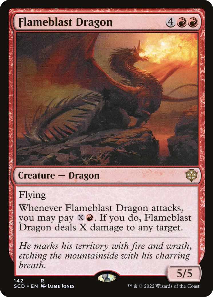 Flameblast Dragon [Starter Commander Decks] | Cards and Coasters CA