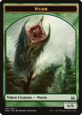 Wurm Token [Duel Decks: Mind vs. Might Tokens] | Cards and Coasters CA