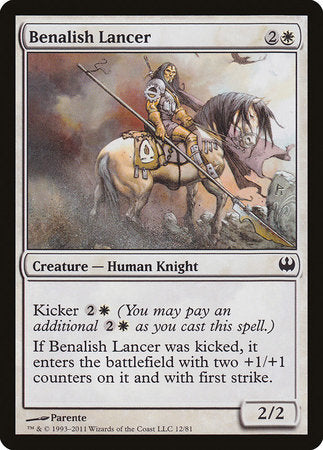 Benalish Lancer [Duel Decks: Knights vs. Dragons] | Cards and Coasters CA