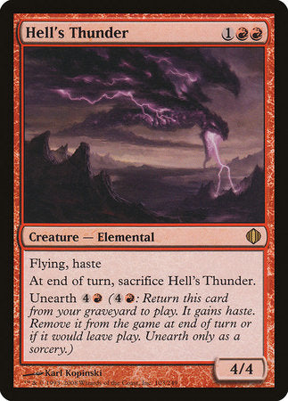 Hell's Thunder [Shards of Alara] | Cards and Coasters CA