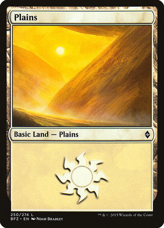 Plains (250) [Battle for Zendikar] | Cards and Coasters CA