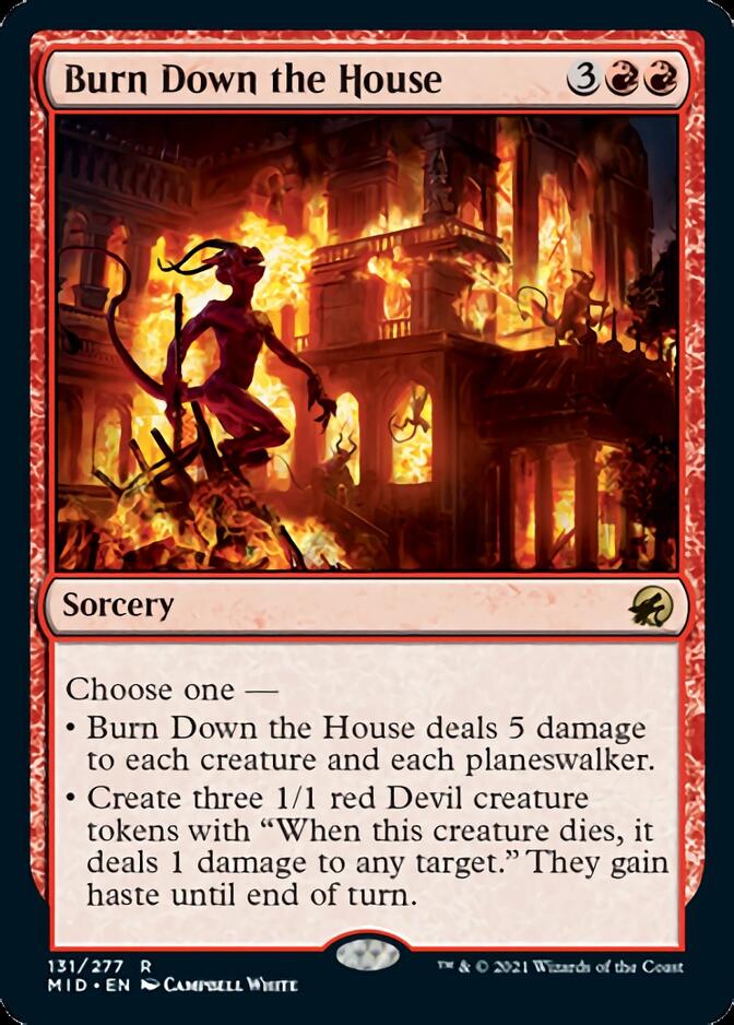 Burn Down the House [Innistrad: Midnight Hunt] | Cards and Coasters CA