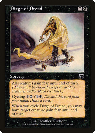 Dirge of Dread [Onslaught] | Cards and Coasters CA