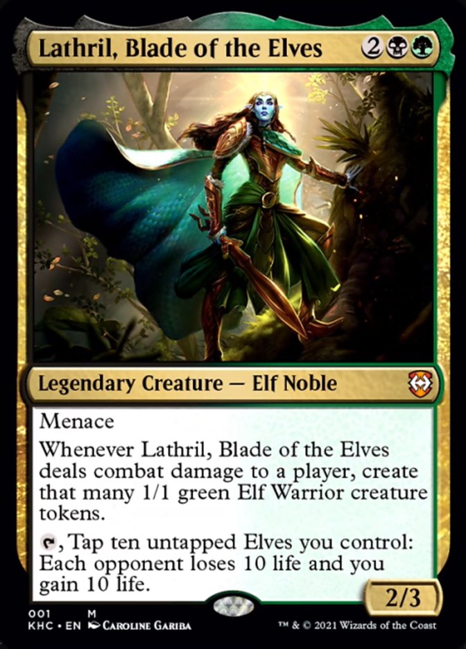 Lathril, Blade of the Elves [Kaldheim Commander] | Cards and Coasters CA