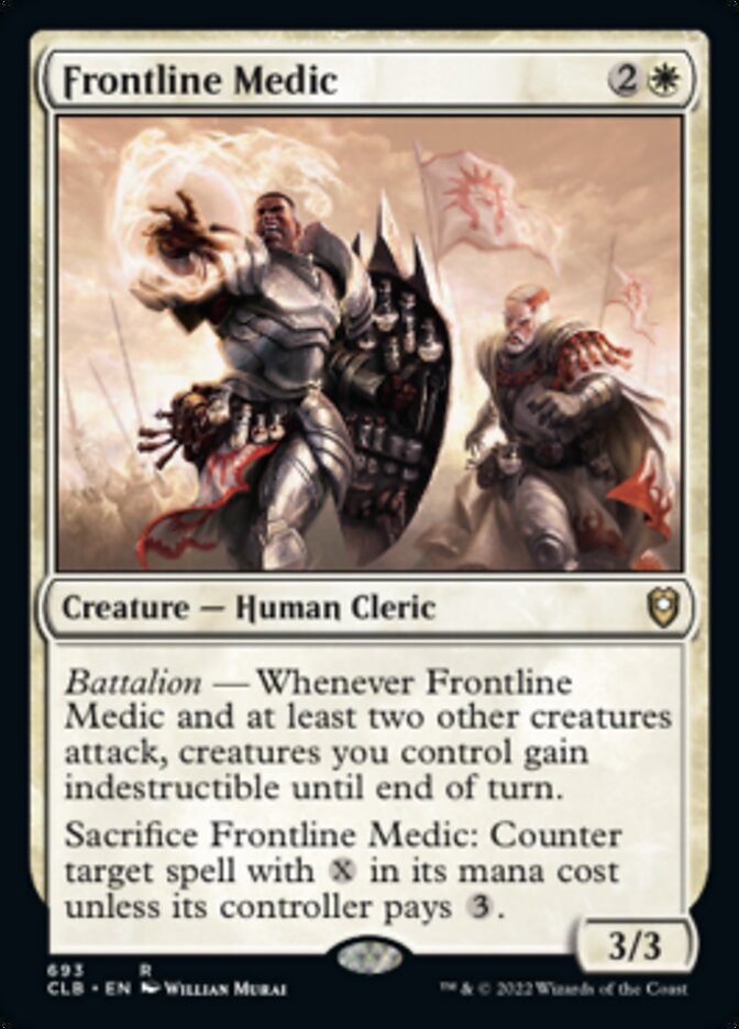 Frontline Medic [Commander Legends: Battle for Baldur's Gate] | Cards and Coasters CA