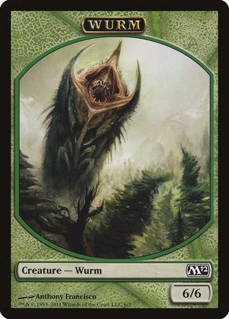 Wurm Token [Magic 2012 Tokens] | Cards and Coasters CA