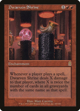 Dwarven Shrine [Odyssey] | Cards and Coasters CA
