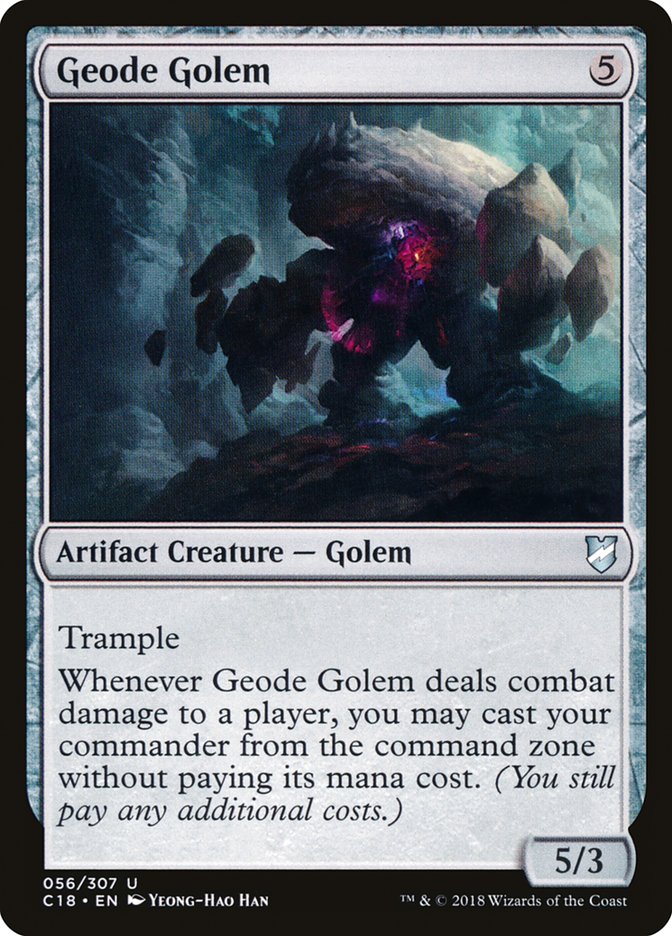 Geode Golem [Commander 2018] | Cards and Coasters CA