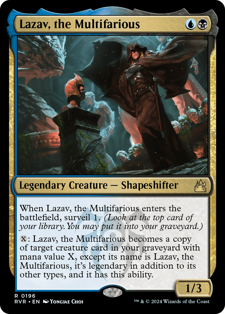 Lazav, the Multifarious [Ravnica Remastered] | Cards and Coasters CA