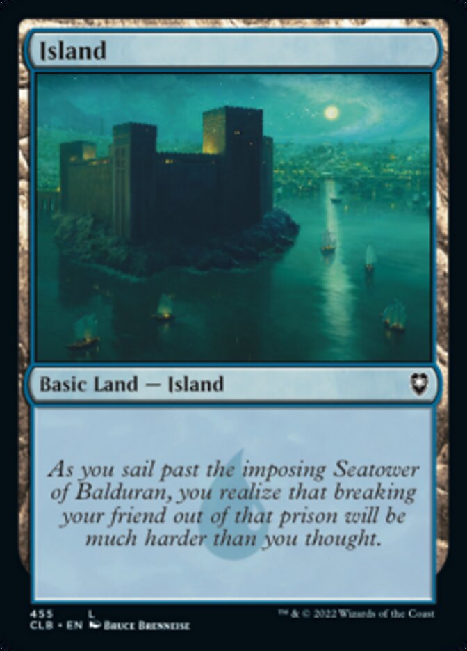 Island (455) [Commander Legends: Battle for Baldur's Gate] | Cards and Coasters CA