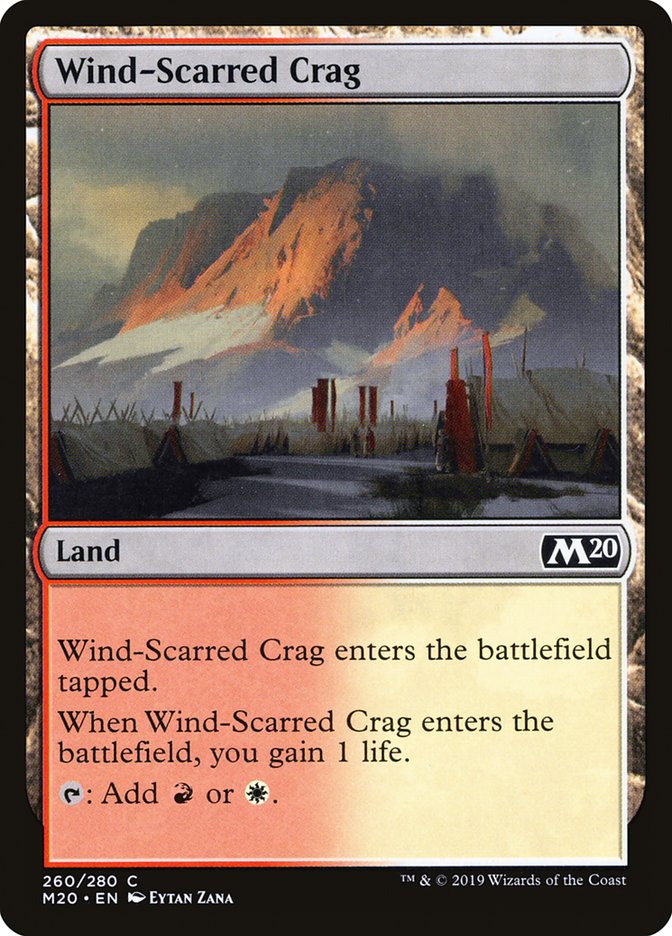 Wind-Scarred Crag [Core Set 2020] | Cards and Coasters CA