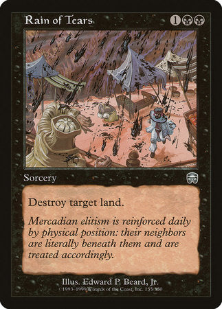 Rain of Tears [Mercadian Masques] | Cards and Coasters CA
