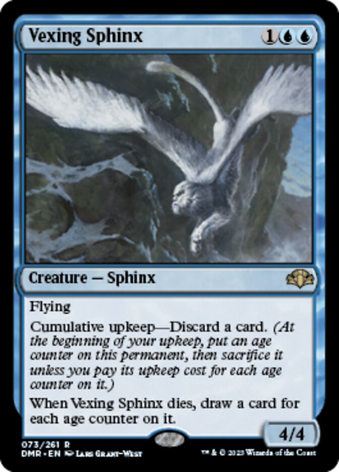 Vexing Sphinx [Dominaria Remastered] | Cards and Coasters CA