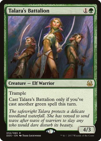 Talara's Battalion [Duel Decks: Mind vs. Might] | Cards and Coasters CA