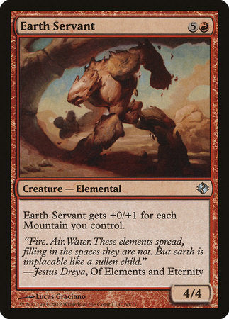 Earth Servant [Duel Decks: Venser vs. Koth] | Cards and Coasters CA