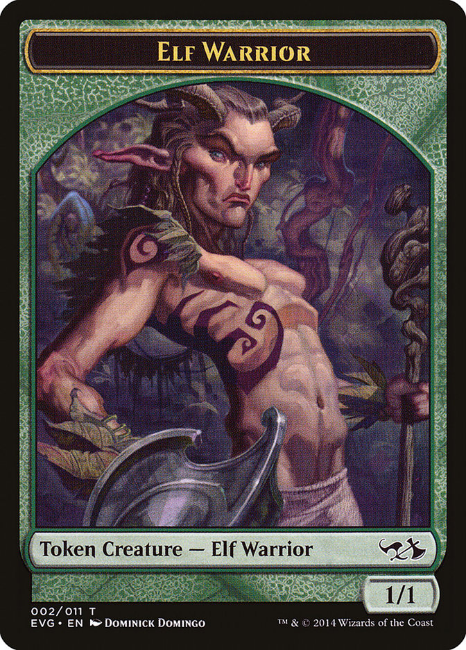 Elf Warrior Token (Elves vs. Goblins) [Duel Decks Anthology Tokens] | Cards and Coasters CA