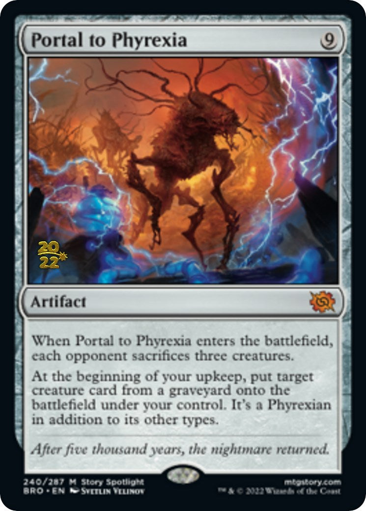 Portal to Phyrexia [The Brothers' War: Prerelease Promos] | Cards and Coasters CA