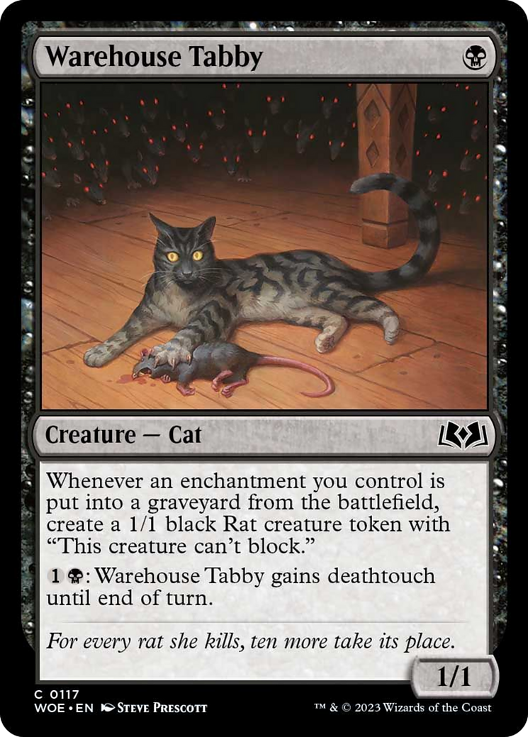 Warehouse Tabby [Wilds of Eldraine] | Cards and Coasters CA