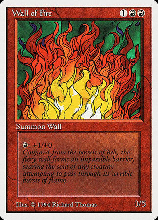 Wall of Fire [Summer Magic / Edgar] | Cards and Coasters CA