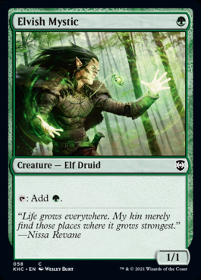 Elvish Mystic [Kaldheim Commander] | Cards and Coasters CA