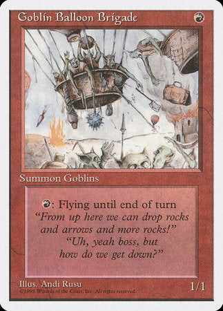 Goblin Balloon Brigade [Fourth Edition] | Cards and Coasters CA