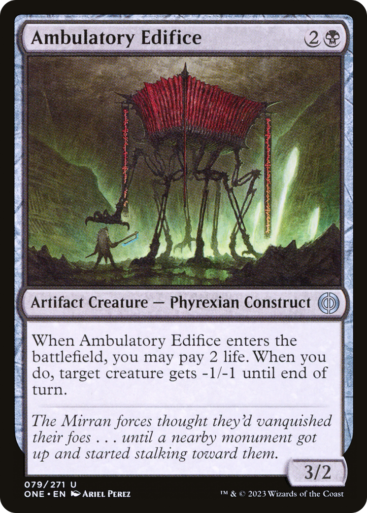 Ambulatory Edifice [Phyrexia: All Will Be One] | Cards and Coasters CA