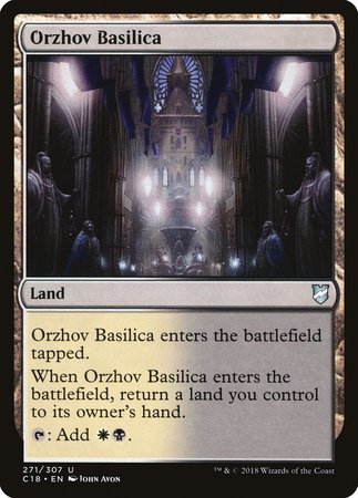 Orzhov Basilica [Commander 2018] | Cards and Coasters CA