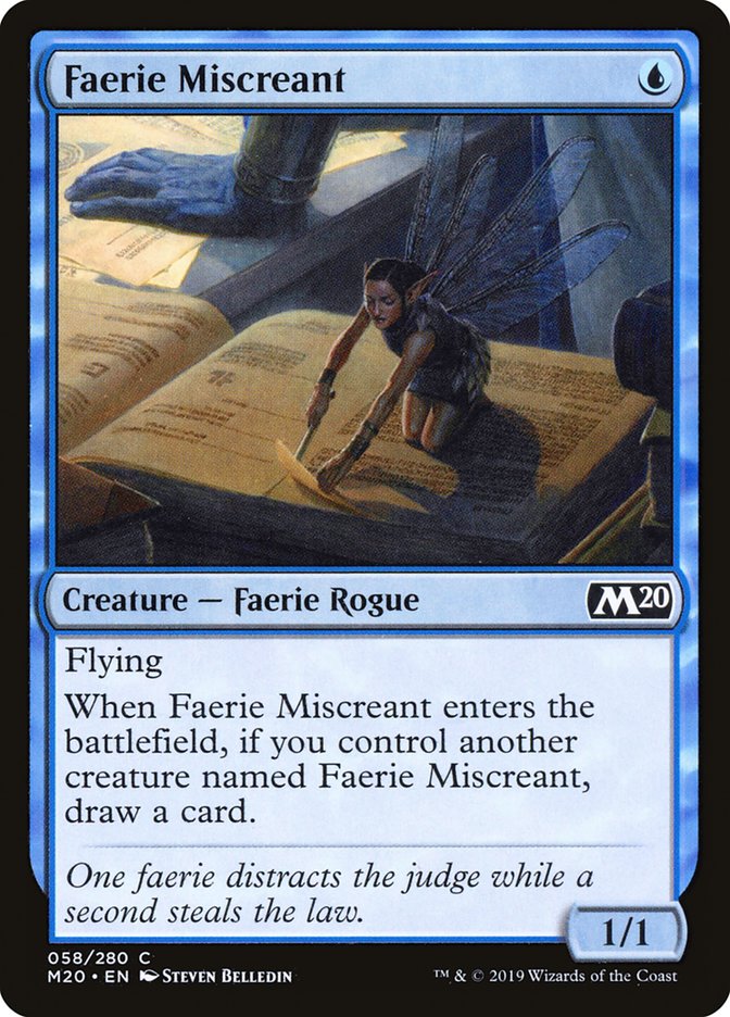 Faerie Miscreant [Core Set 2020] | Cards and Coasters CA