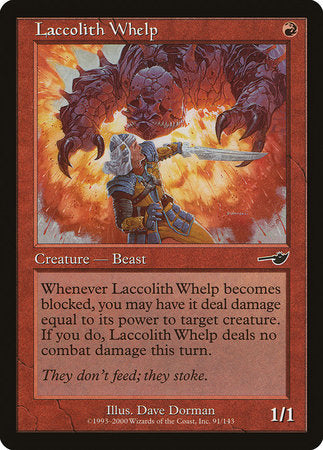 Laccolith Whelp [Nemesis] | Cards and Coasters CA