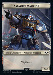 Astartes Warrior // Cherubael Double-sided Token (Surge Foil) [Universes Beyond: Warhammer 40,000 Tokens] | Cards and Coasters CA