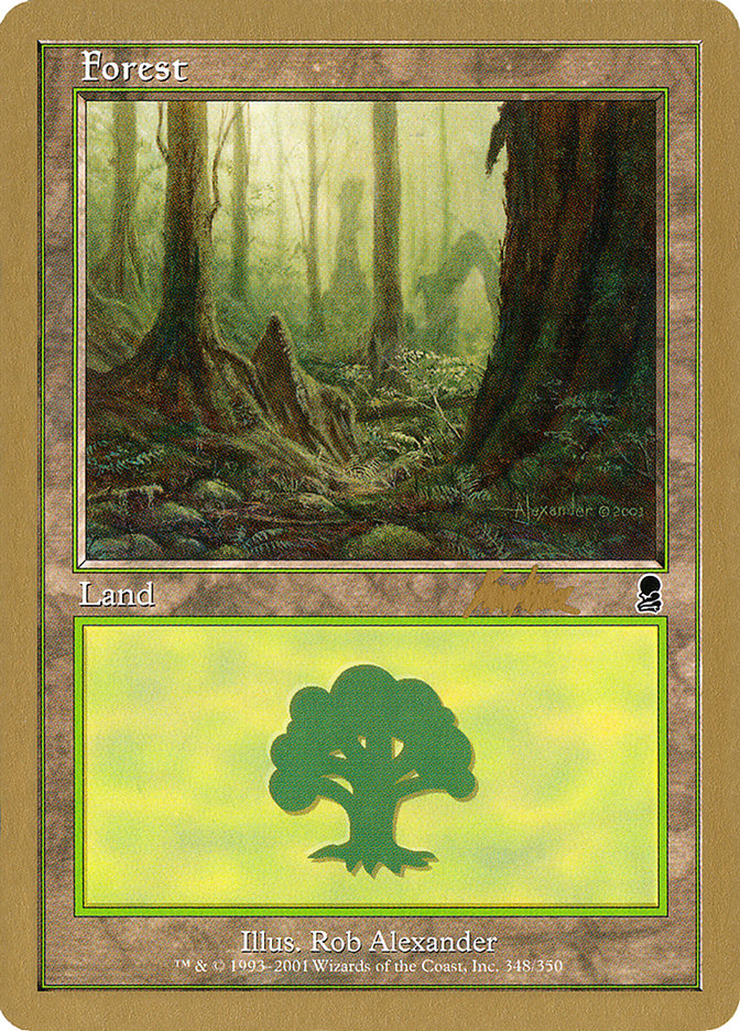 Forest (bk348) (Brian Kibler) [World Championship Decks 2002] | Cards and Coasters CA