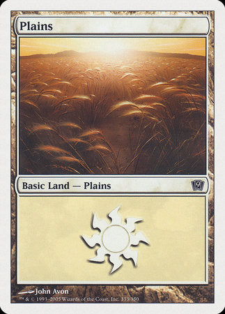 Plains (333) [Ninth Edition] | Cards and Coasters CA