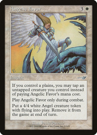 Angelic Favor [Nemesis] | Cards and Coasters CA
