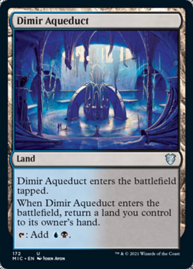 Dimir Aqueduct [Innistrad: Midnight Hunt Commander] | Cards and Coasters CA